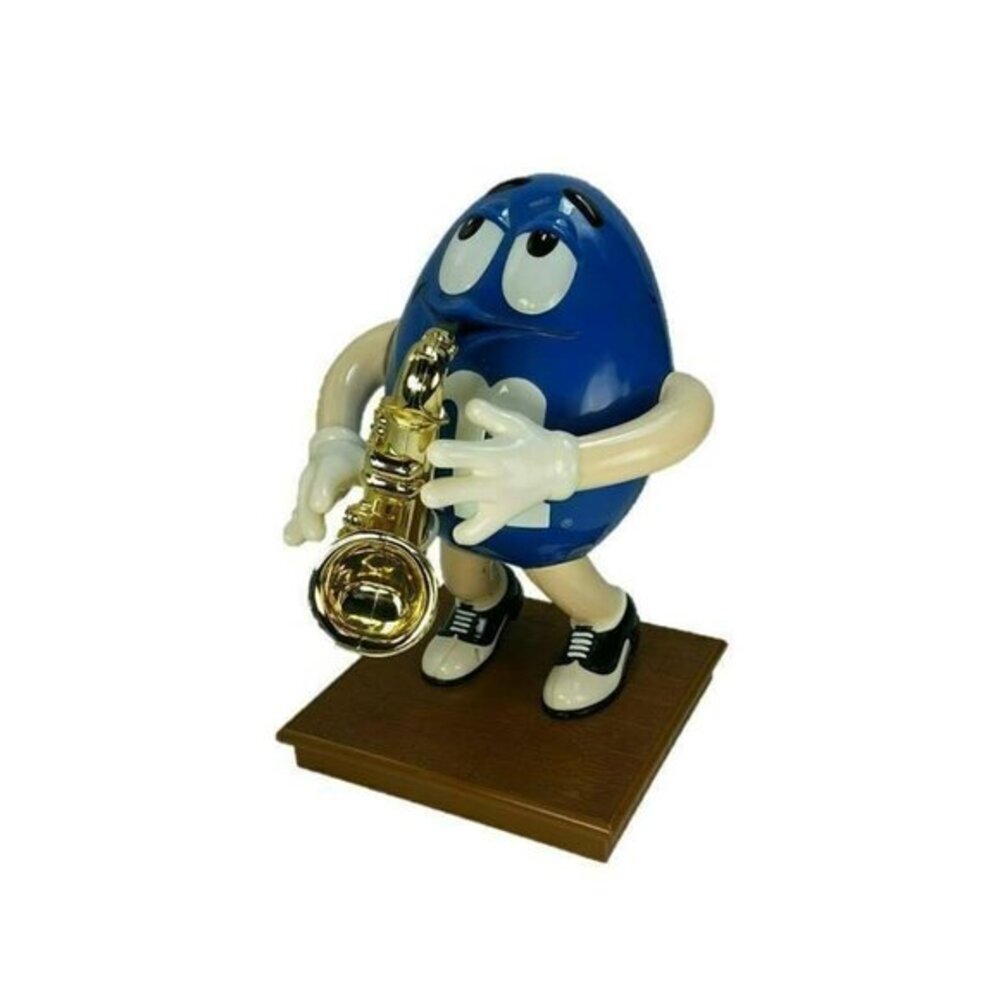 M and M Candy Dispenser Blues Cafe Saxophone Player Limited Edition